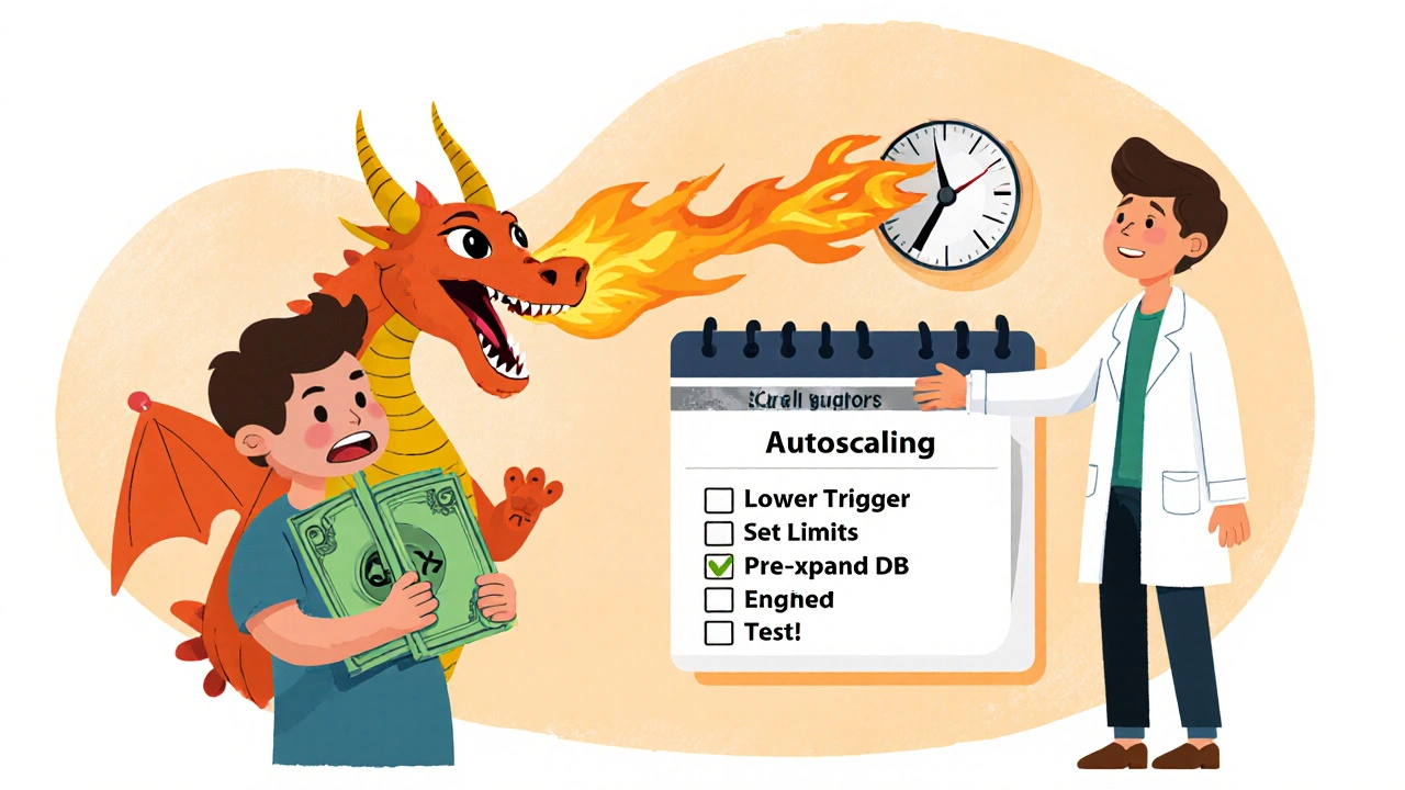 An owner scared of a giant bill, while an engineer sets up a calendar to prevent Black Friday crashes.